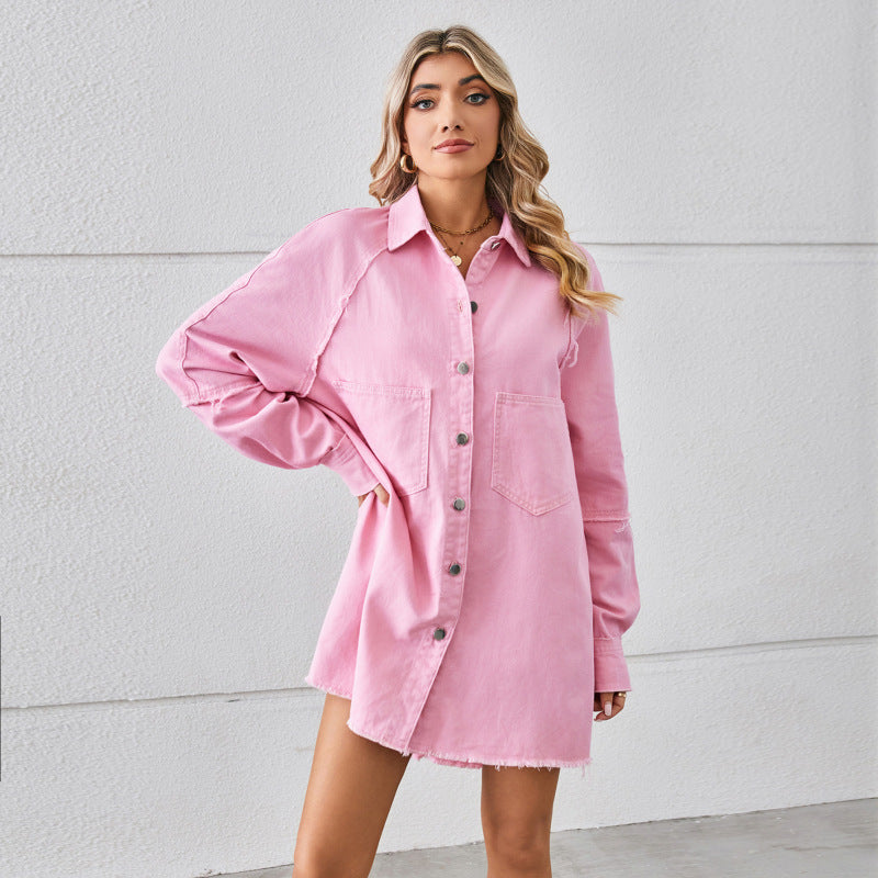 Cardigan Denim Dress