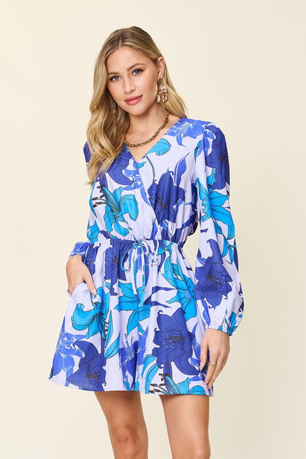 Double Take Jumpsuit with Pockets