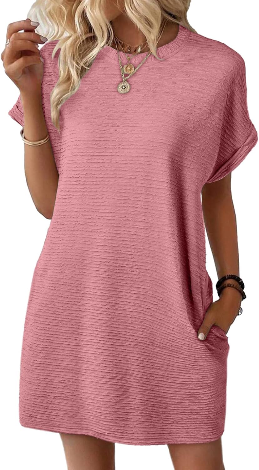 SPRING SHORT DRESS WITH POCKETS